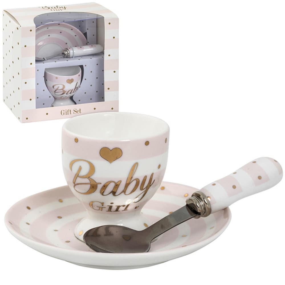 Lesser Pavey Mad Dots Baby Egg Cup/Plate Gift Set