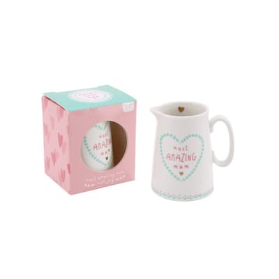 CGB Giftware Worlds Best Mum Most Amazing Mum Milk Jug