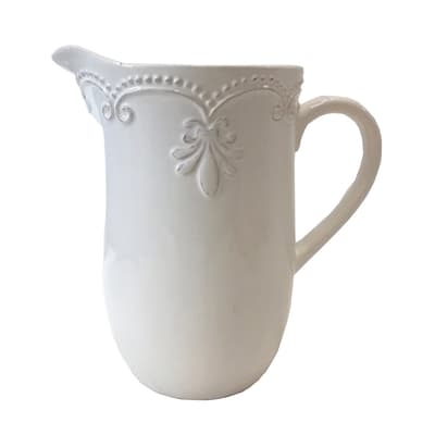 Jug with Inverted Fleur De Lys Design