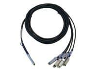Cisco Direct-Attach Breakout Cable - Nätverkskabel - QSFP+ (hane) till SFP+ (hane) - 3 m - grå - för Nexus 3064-E, 3064PQ, 93108TC-EX, 93180YC-FX, 93