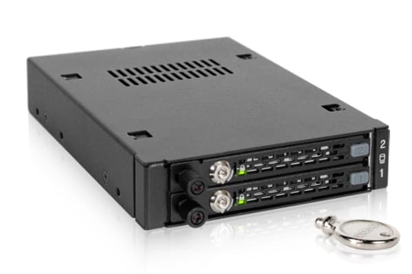 Icy Dock MB492SKL-B, 2.5", SATA, Serial Attached SCSI (SAS), HDD,SSD, Svart, Metall, 25,4 mm