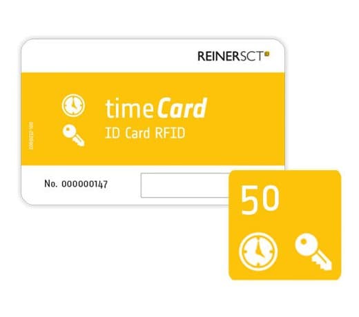 Reiner timeCard 50, Vit, Gul