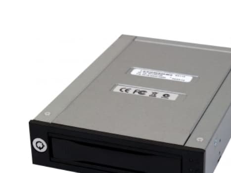 CRU DataPort - Förvaringsmobilrack med fläkt - 2,5 tum/3,5 tum delad - svart