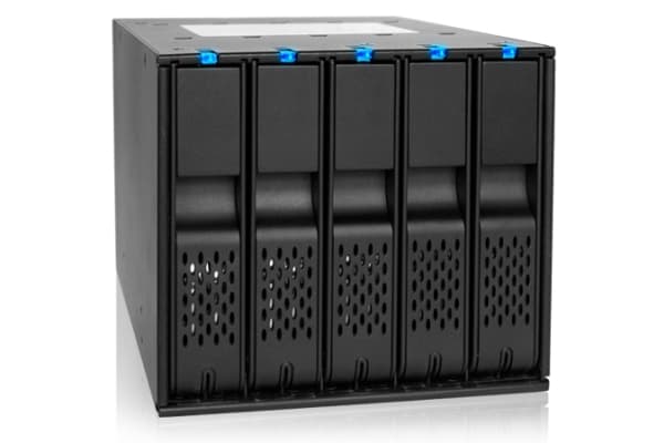 Icy Dock MB975SP-B R1, 8 cm, 6 Gbit/s, HDD, Energiljus, Svart, Gjuten aluminium, Plast, 146 mm