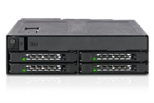 Bild av Icy Dock MB604SPO-B, 9.5,12.7 mm, 1 fläkt/-ar, 4 cm, 12 Gbit/s, Svart, Metall