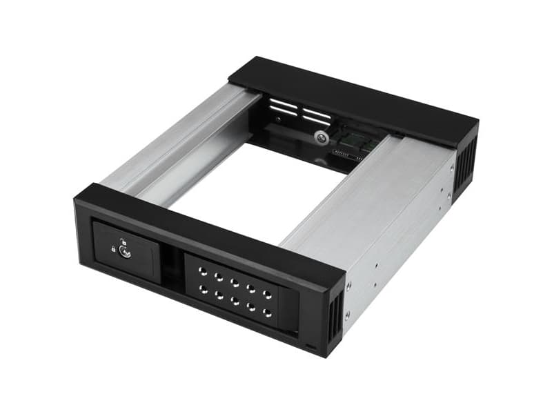 StarTech.com 5,25 till 3,5 hårddisk Hot Swap-fack - För 3,5" SATA / SAS-enheter - Fackfria, 13,3 cm (5.25"), Carrier-panel, 3.5", 10000 GB, SATA, Ser