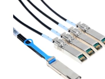 Mellanox Hybrid Passive Copper - Nätverkskabel - QSFP+ (hane) till SFP+ (hane) - 3 m - SFF-8431/SFF-8436 - passiv