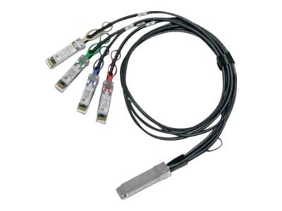 Mellanox LinkX 100GbE to 4x25GbE Direct Attach Copper Splitter Cable - 100GBase direktkoppad delare - QSFP28 till SFP28 - 2.5 m - SFF-8665/SFF-8402/S