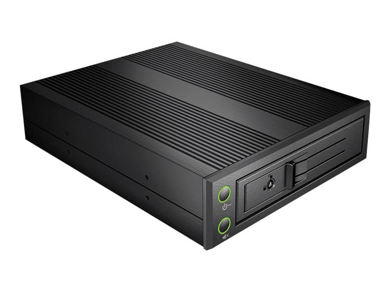 RaidSonic ICY BOX IB-176SSK-B - Förvaringsmobilrack med fläkt - 3.5" - svart