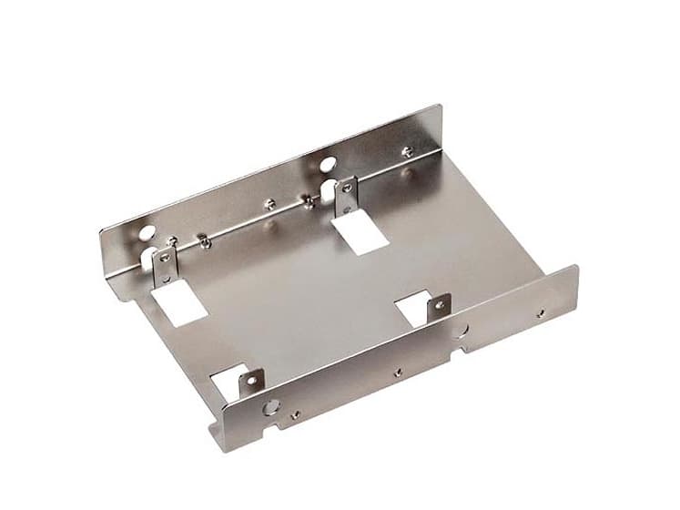 SilverStone SST-SDP08-LITE - Adapter för lagringsfack - 2.5" - 3.5" to 2 x 2.5" - grå