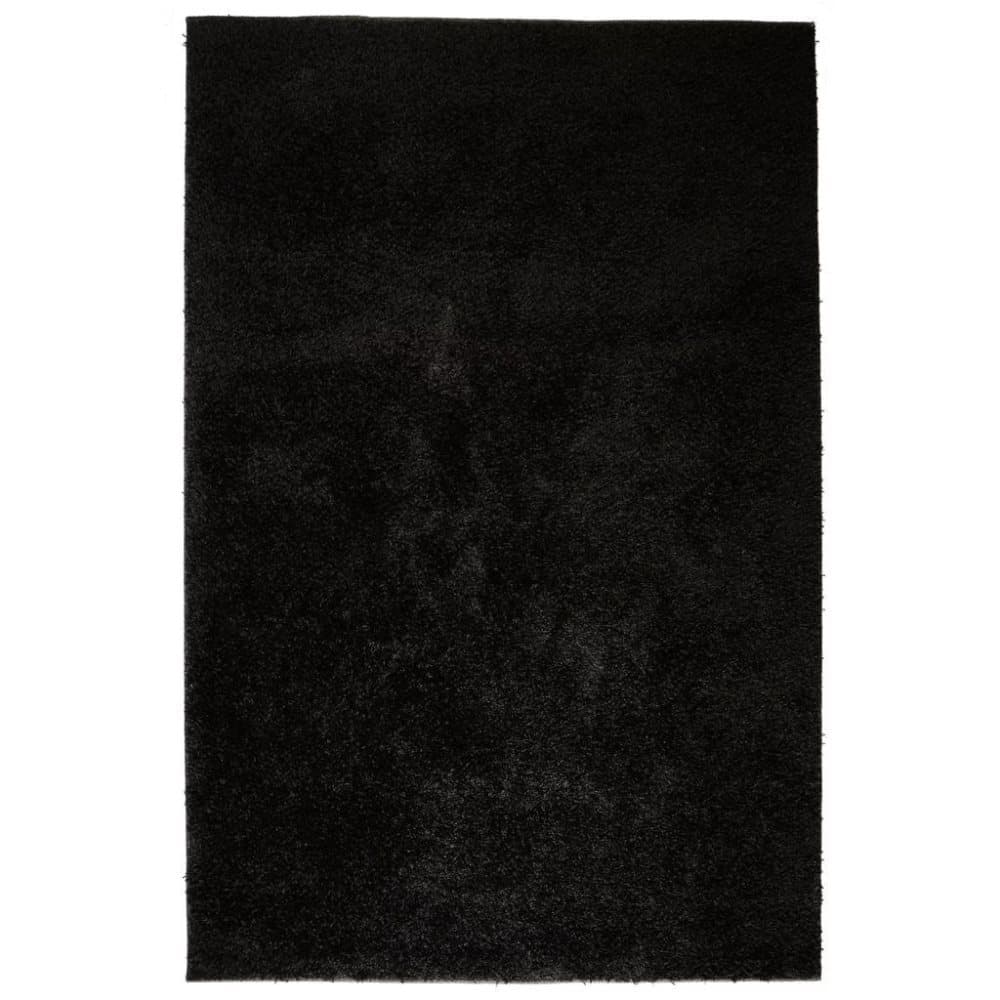 Shaggy-matta 80x150 cm svart