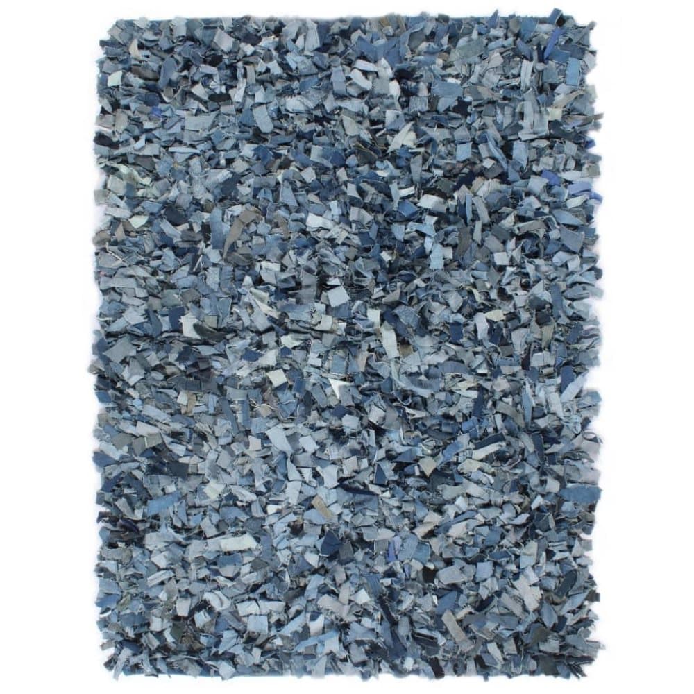 Shaggy-matta denim 160x230 cm blå