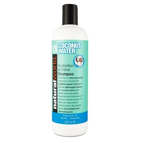 Natural World Coconut Water Hydration & Shine Shampoo 500ml