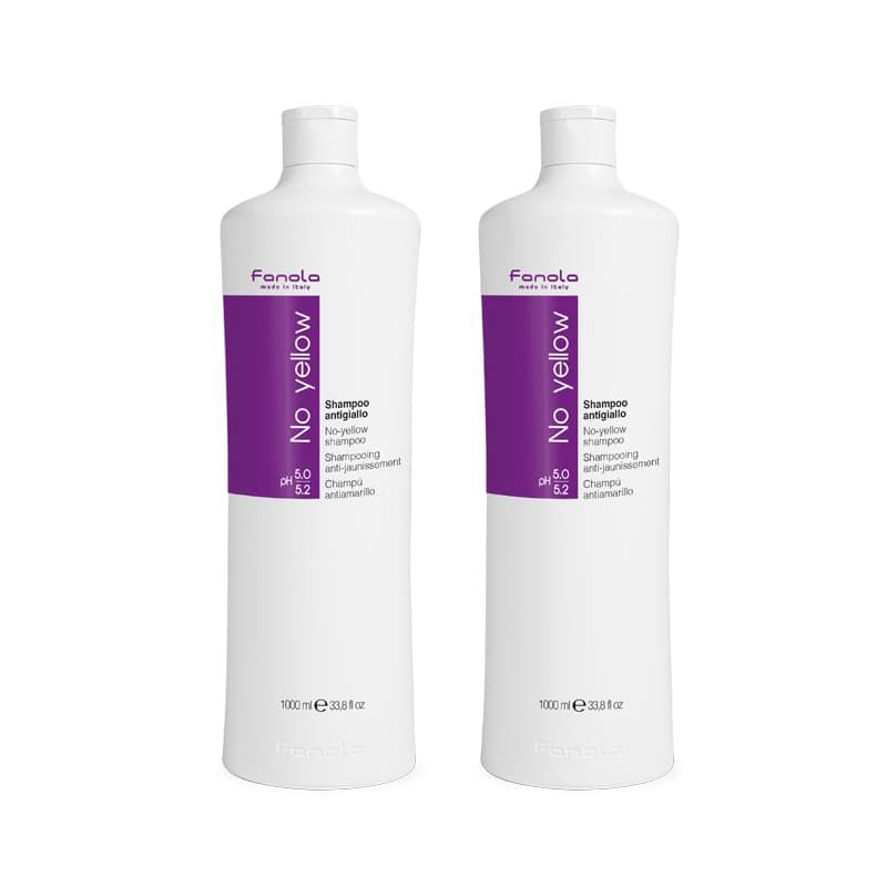 2-pack Fanola No Yellow Shampoo 1000ml