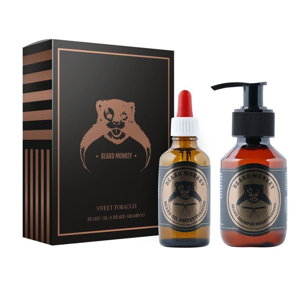Beard Monkey Giftset Sweet Tobacco Shampoo 100ml & Olja 50ml