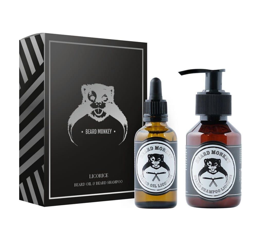 Beard Monkey Beard kit Licorice Oil 50ml & Shampoo 100ml