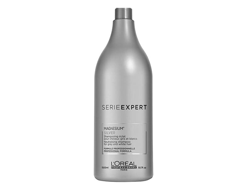 L’Oréal Paris (public) Magnesium Silver, Kvinner, Profesjonell, Sjampo, Blondt hår, Blond, Grå, Hvit, 1500 ml