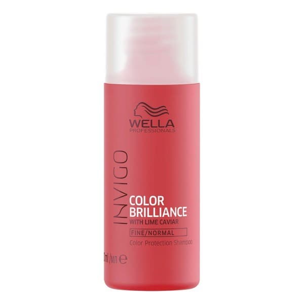 Shampoo til farvebevaring Invigo Color Brilliance Wella Rejsestørrelse (50 Ml)