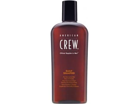 American Crew Daily Shampoo, Menn, Sjampo, Normalt hår, Fett hår, 250 ml, Farge beskyttelse, Shine (lys), Flaske