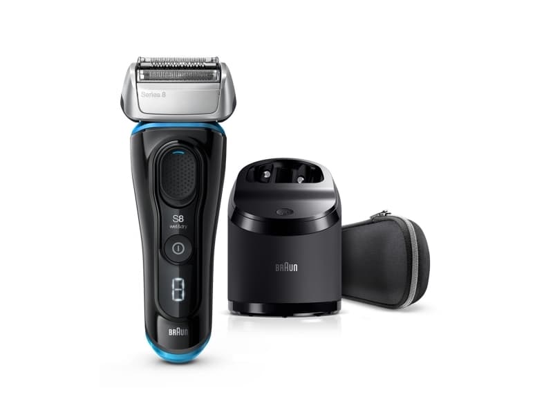 Braun Series 8 8385CC, Folierakapparat, Knappar, Intensiv, Vanlig, Svart, Blå, Energiljus, Batteri