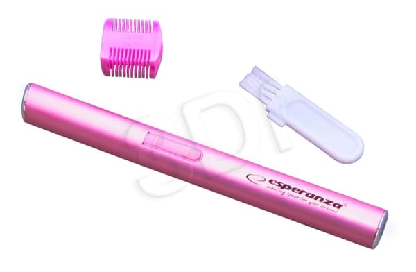 ESPERANZA EBG006 - 5901299949337 ESPERANZA EBG006 BAHAMAS - eyebrow and bikini area trimmer - PINK