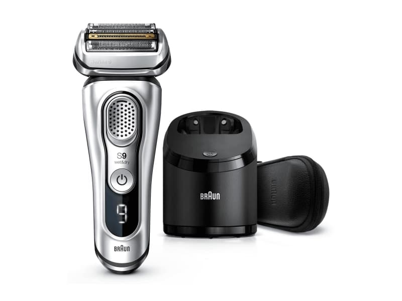 Braun Series 9 9390cc, Roterande rakhuvud, Titan, Silver, Batteri, Litium-Ion (Li-Ion), Laddning, Rengöring