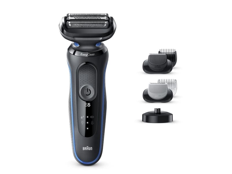 Braun Series 5 50-B4650cs, Barberingsmaskin, Blå, LED, Batteri, Lithium-Ion (Li-Ion), Innebygd batteri