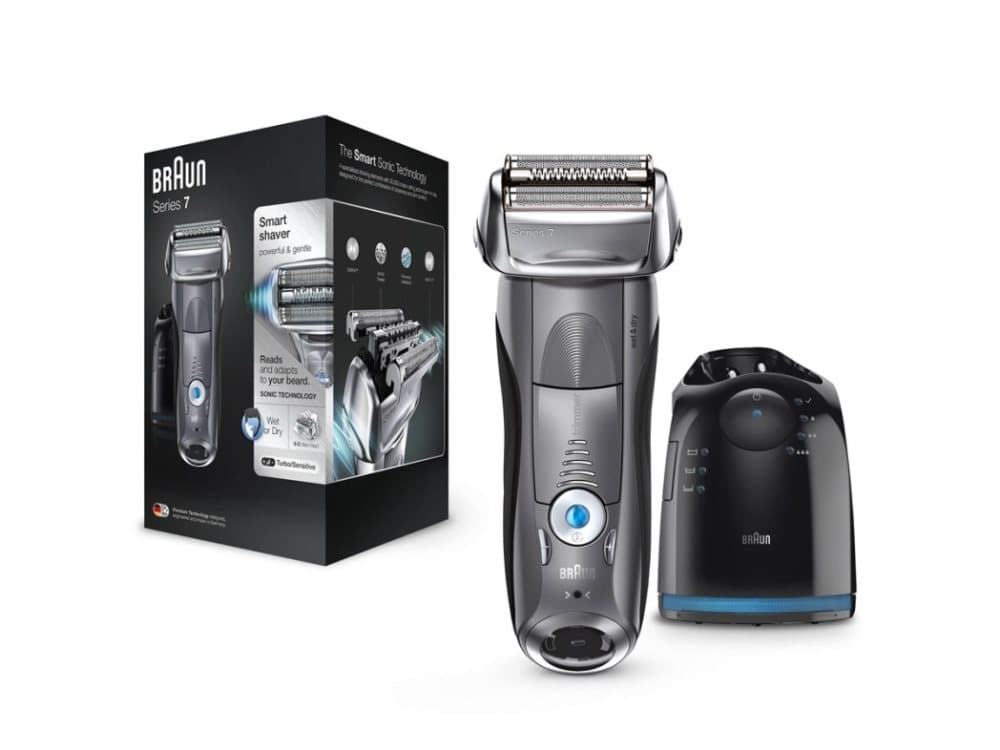 Braun Series 7 7865cc Wet&Dry, Folierakap1 part, Grå, Batteri, 157 mm, 157 mm, 252 mm