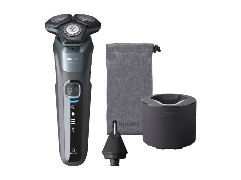 Philips SHAVER Series 5000 SteelPrecision-rakblad El. rakapparat f. våt- och torrakning, Roterande rakhuvud, 100–240, 9 W