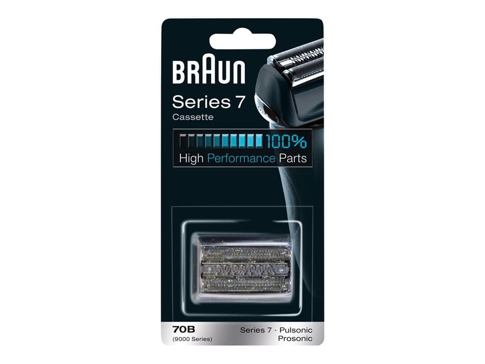 Braun Series 7 70B - Barbermaskinfolie - for barbermaskin - svart - for Pulsonic 9565, 9585, 9595, Slim; Series 7