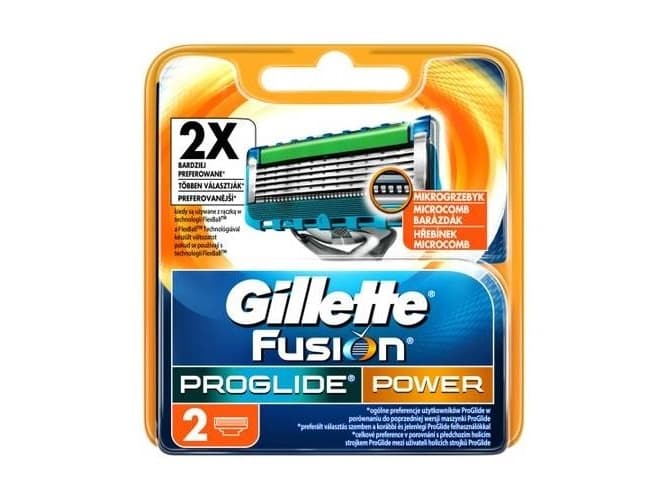 Gillette Fusion Proglide Power náhradní brity 2ks Pro muže
