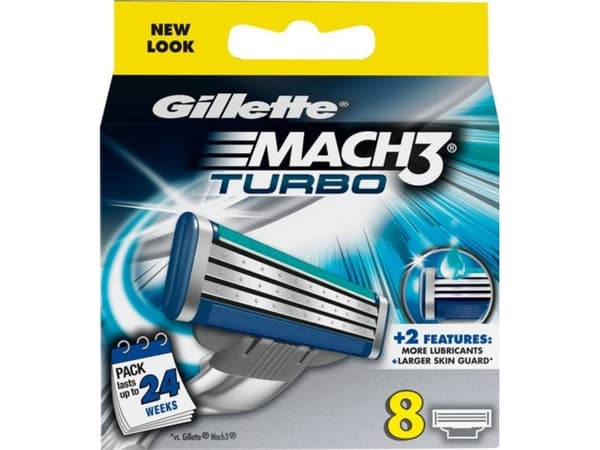 Gillette Mach 3 Turbo - 8-piece razor blade cartridge set