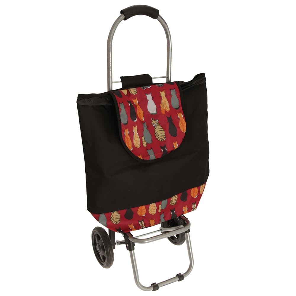 Cat Print Shopping Trolley