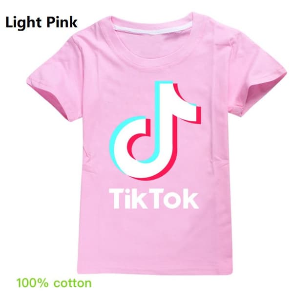 Tik Tok T- Shirt Kortärmad -4 Färger  Storlek 140-170