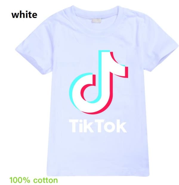 Tik Tok T- Shirt Kortärmad -4 Färger  Storlek 140-170