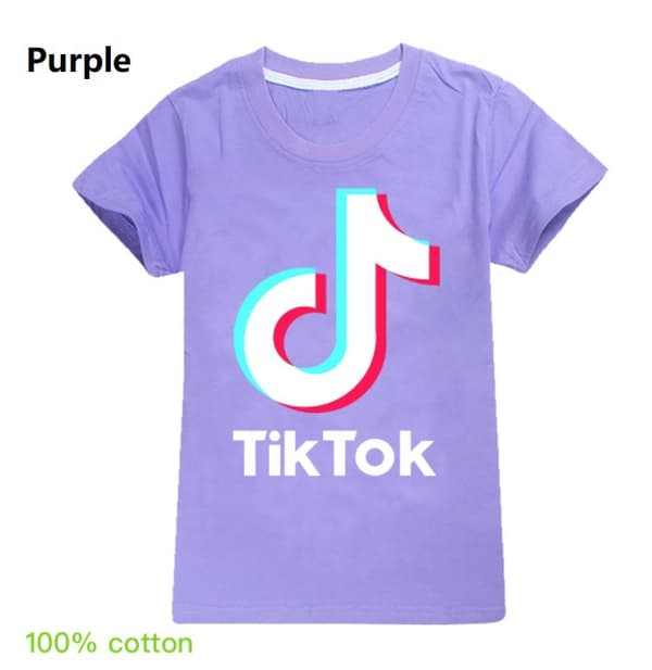 Tik Tok T- Shirt Kortärmad -4 Färger  Storlek 140-170