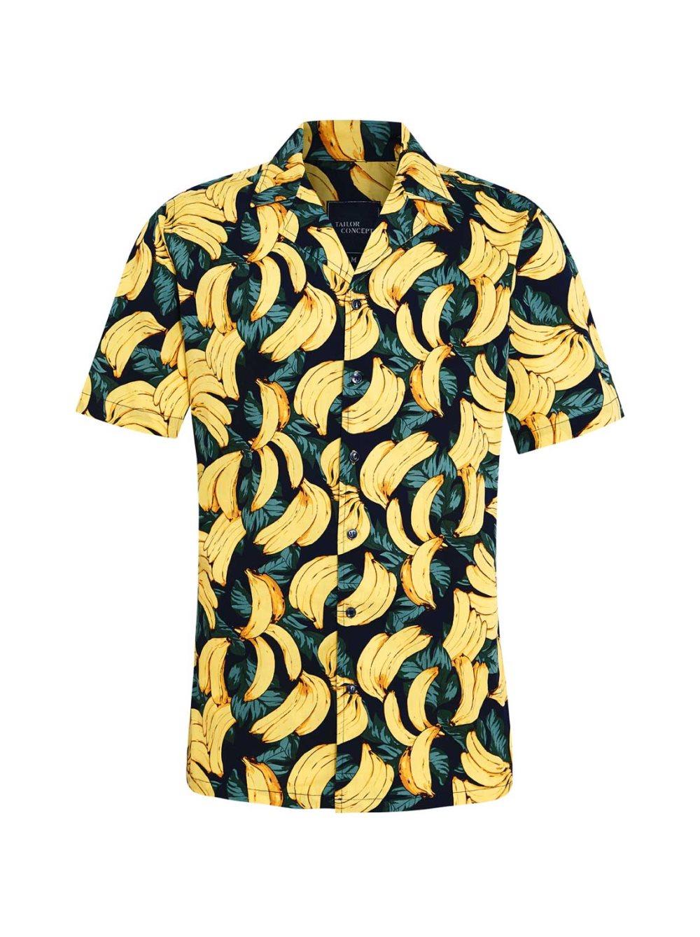 Kortärmad skjorta herr banan Tailor Concept Scandinavia