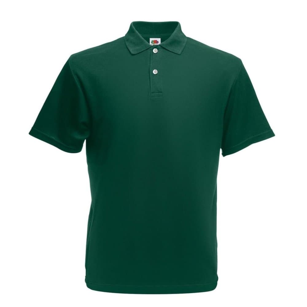 Fruit of the Loom Polotröjor 5 st original herr mossgrön strl. L