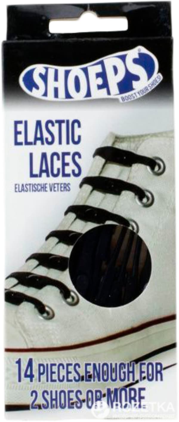 Shoeps Elastic Shoelaces Black