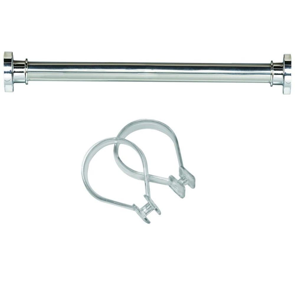 Sealskin stang til badeforhæng Seallux med 12 ringe, 125-220 cm, krom