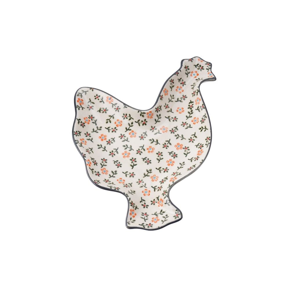 CGB Giftware Floral Cockerel Dish