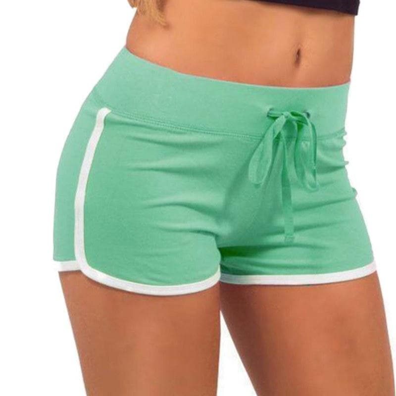 Träningsshorts för Damer - Grön och Vit