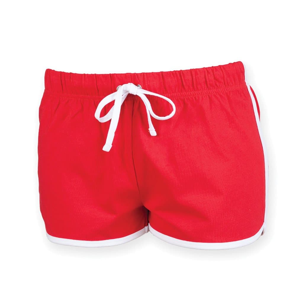Skinni Fit Womens/Ladies Retro Training / Fitness Sports Shorts