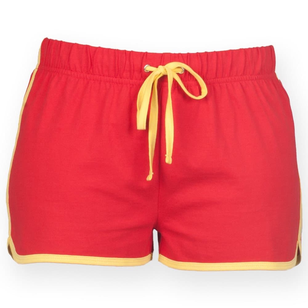 Skinni Fit Womens/Ladies Retro Training / Fitness Sports Shorts