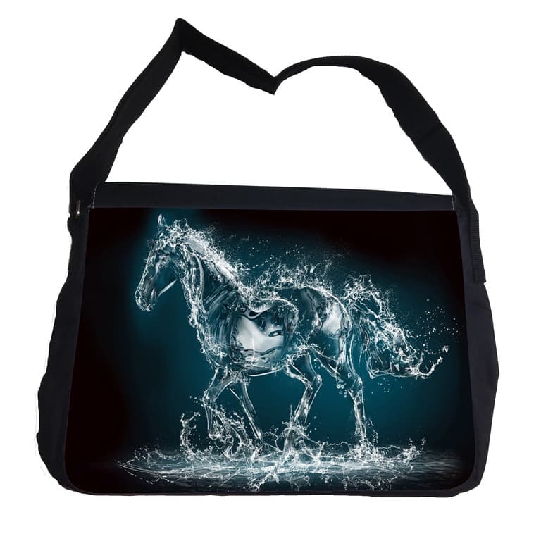 Vatten häst med axelrem - Messenger Bag
