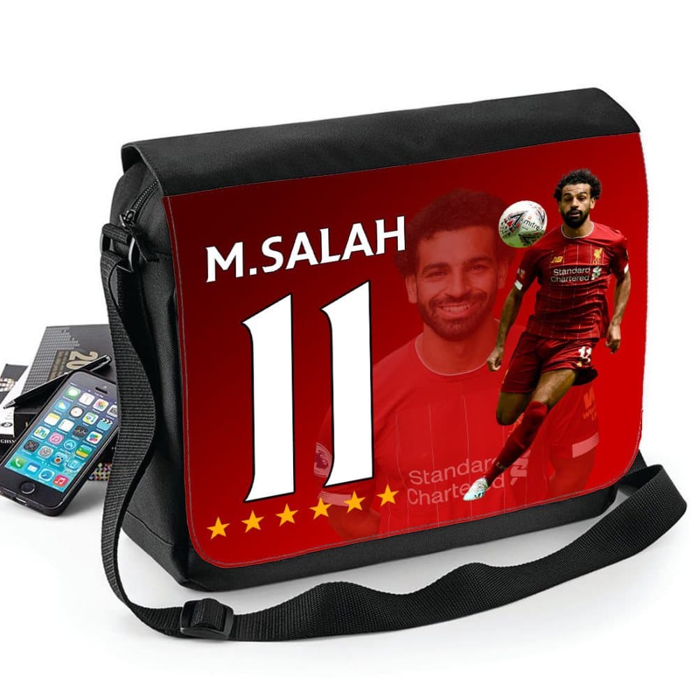 Mo Salah väska med axelrem - Skolväska Liverpool