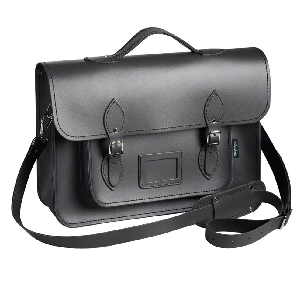 Zatchels Mens Hand-Crafted Leather Satchel With Backpack Straps (British Made)