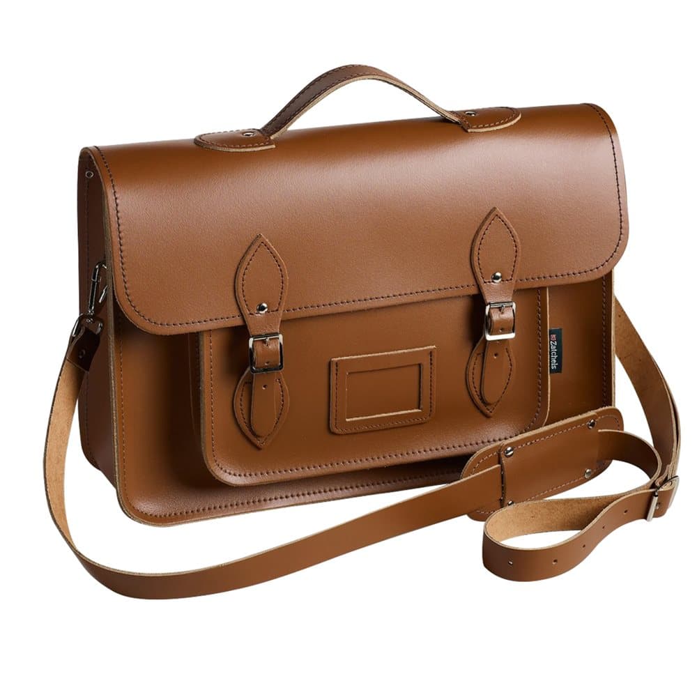 Zatchels Mens Hand-Crafted Leather Satchel With Backpack Straps (British Made)