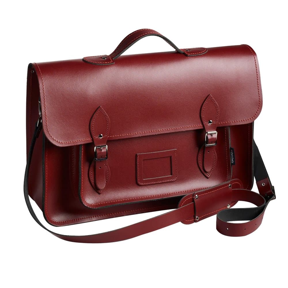 Zatchels Mens Hand-Crafted Leather Satchel With Backpack Straps (British Made)