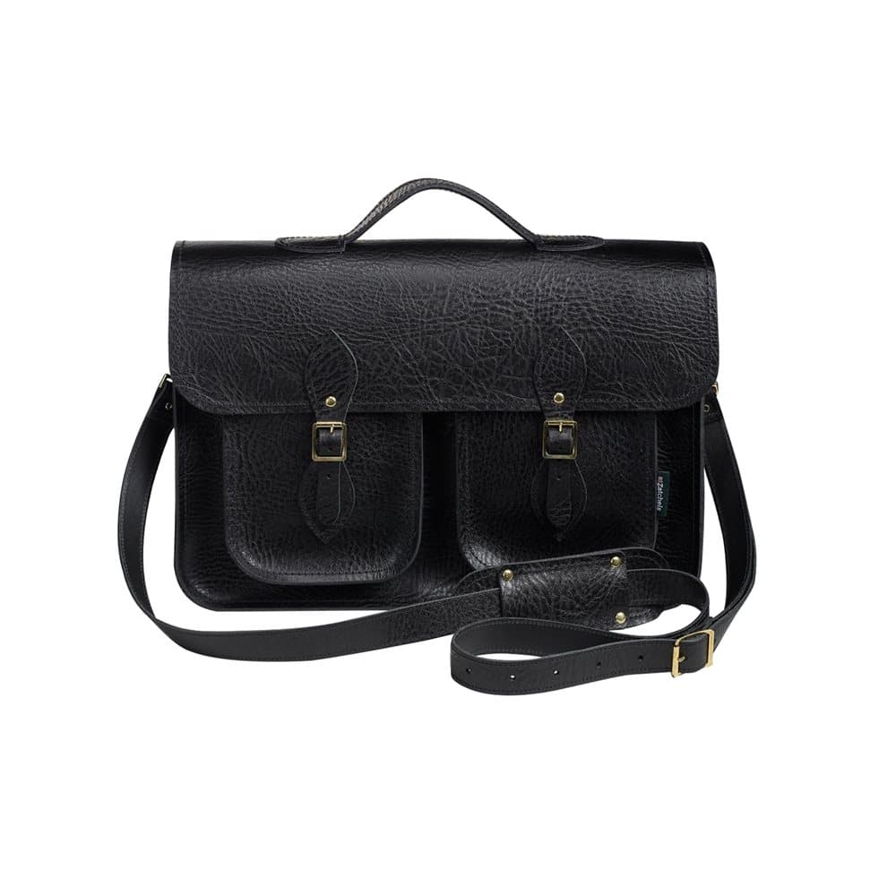 Zatchels Executive Handcrafted Leather Top Handle Satchel Bag (British Made)